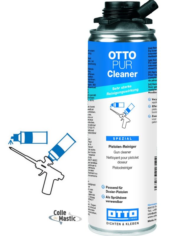 colle ou mastic: Nettoyant mousse de polyuréthane OTTOPUR Cleaner