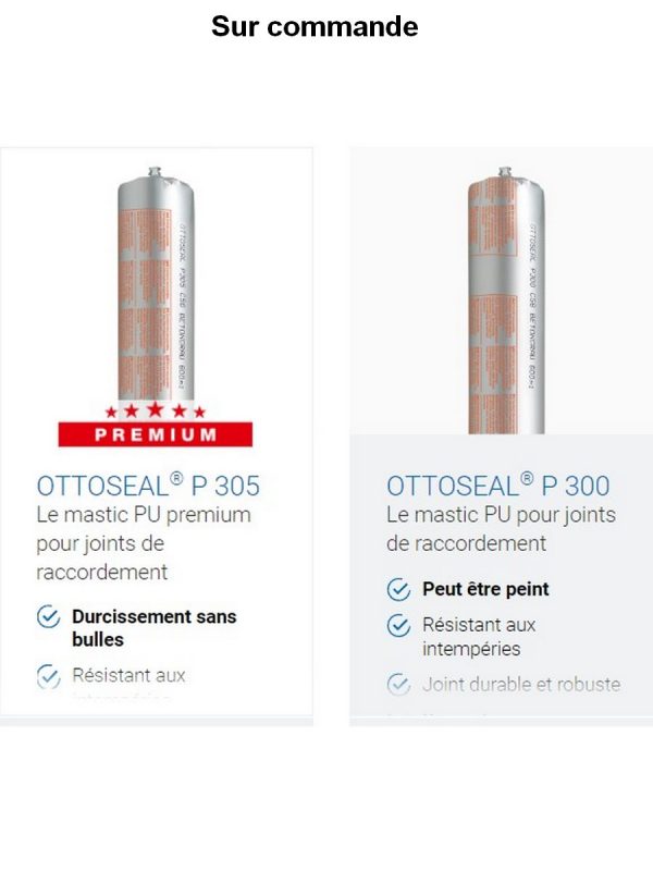 colle ou mastic: mastic Pu sur commande